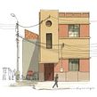Una casa en el centro de la ciudad. Projekt z dziedziny Trad, c, jna ilustracja,  Architektura,  R, sunek, Ilustracja c, frowa, Architektura c, frowa, Instagram,  R, sunek architektoniczn, Sketchbook, R, sunek c, frow i Wizualizacja architektoniczna użytkownika Carlos Díaz Consuegra - 23.03.2023