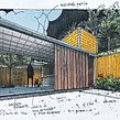 Render + Dibujo. Traditional illustration, Drawing, Architecture, and Architectural Illustration project by Victor Imre Ebergenyi Kelly - 04.01.2023