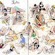Beach and bodies Ein Projekt aus dem Bereich Traditionelle Illustration, Zeichnung, Sketchbook und Anatomische Zeichnung von Inma Serrano - 02.05.2023