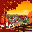 Someplace Upstate. Un proyecto de Ilustración tradicional, Diseño de carteles y Dirección de arte de Ink Bad Company - 18.05.2023