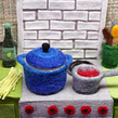 Pasta with Red Sauce. Stop Motion, Animation, Fiber Arts, and Needle Felting project by Andrea Love - 05.20.2023