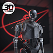 3D World Magazine - Christmas Star Wars Special - K2-SO. Un progetto di Illustrazione tradizionale, 3D, Modellazione 3D e Progettazione 3D di Andrew Entwistle - 29.12.2016