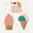 Ice cream Ein Projekt aus dem Bereich Traditionelle Illustration von Chiara Bacchini - 13.07.2023