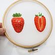 Realistic fruit embroidery. Arts, Crafts, Embroider, Punch Needle, Textile Design, 3D, Sculpture, and Creativit project by Youmeng Liu - 07.13.2023
