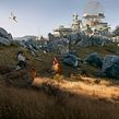 Bird Riders. Matte Painting, Concept Art, and Photomontage project by Carles Marsal - 07.18.2023