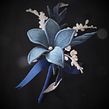 Denim Flower Boutonniere Ein Projekt aus dem Bereich Textildesign, Schmuckdesign und Blumen- und Pflanzendesign von Svetlana Faulkner - 31.08.2023
