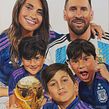 FAMILIA MESSI Ein Projekt aus dem Bereich Bildende Künste, Bleistiftzeichnung, Zeichnung, Porträtzeichnung und Zeichnen mit Buntstiften von Néstor Canavarro - 05.10.2023
