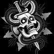 "Wake The Demons" T-shirt design for Full Blown Chaos. Ilustração tradicional, Design gráfico, Ilustração vetorial, Desenho, e Desenho digital projeto de Matt Curtis - 24.08.2023
