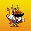 ¡Qué demonios!. Un proyecto de Ilustración digital de Raúl Salazar - 07.02.2024