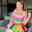 Corset & Skirt made from doll clothes 🌈✨. Costura projeto de Caitlin Trantham - 14.02.2024