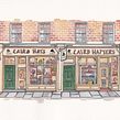 Laird Hatters shops commission. Watercolor Painting, Drawing, Architecture, and Architectural Illustration project by Urban Anna - 02.22.2024