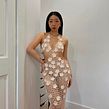 Crochet Flower Mesh Dress. Crochet, Fiber Arts, Fashion Design, Arts, and Crafts project by Grace Xu - 04.09.2024