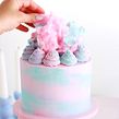 Whimsical Cotton Candy Watercolor Cake. Food Photograph, Food St, and ling project by Whitney DePaoli (Sugar & Sparrow) - 04.16.2024