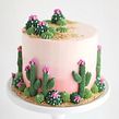 Cactus Cake Design. Design, Food Photograph, Food St, and ling project by Whitney DePaoli (Sugar & Sparrow) - 04.17.2024
