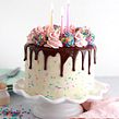 Double Funfetti Birthday Cake. Food Photograph, Food St, and ling project by Whitney DePaoli (Sugar & Sparrow) - 04.17.2024