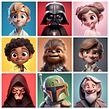 Famous Characters in 3D Animation Style with Midjourney. Artificial Intelligence, and 3D Character Design project by Ben Mornin - 05.23.2024