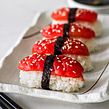 Creative vegan tuna nigiri.  project by Elle Luan (veganbunnyelle) - 06.05.2024