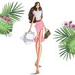 Bal Harbour x Josefina Fernandez contest submission. Fashion Illustration	 project by Josefina Fernandez - 06.21.2024