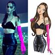 Personal Project inspired by Ariana Grande. Fashion Illustration	 project by Josefina Fernandez - 06.26.2024