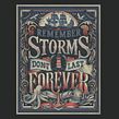 Storms Don't Last Forever - print. Design, Calligraph, Art Direction, T, pograph, Design, H, Lettering, Digital Illustration, Lettering, Digital Lettering, and 3D Lettering project by Macarena Chomik - 08.07.2024