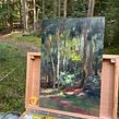 Forest pleinair painting Ein Projekt aus dem Bereich Malerei und Ölmalerei von Yo Rühmer - 23.08.2024