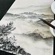 Online Sumi-e workshop "Misty Mountains". Un progetto di Illustrazione tradizionale, Disegno, Artigianato, Belle arti, Pittura, Pittura ad acquerello e Illustrazione con inchiostro di Koshu (Akemi Lucas) - 16.01.2025