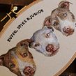 Ruffo, Spike & Junior. Un projet de Broderie , et Beaux Arts de Santo Cielo - 07.04.2025