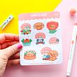 Mira & Jupi sticker sheet. Digital Illustration, Drawing, Arts, Crafts, and Character Design project by Ilaria Ranauro - 05.27.2025