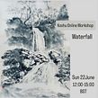 Online Sumi-e workshop "Waterfall" . Een project van  Tekening, Craft,  Beeldende kunst, Traditionele illustratie y Schilderij van Koshu (Akemi Lucas) - 18.06.2025