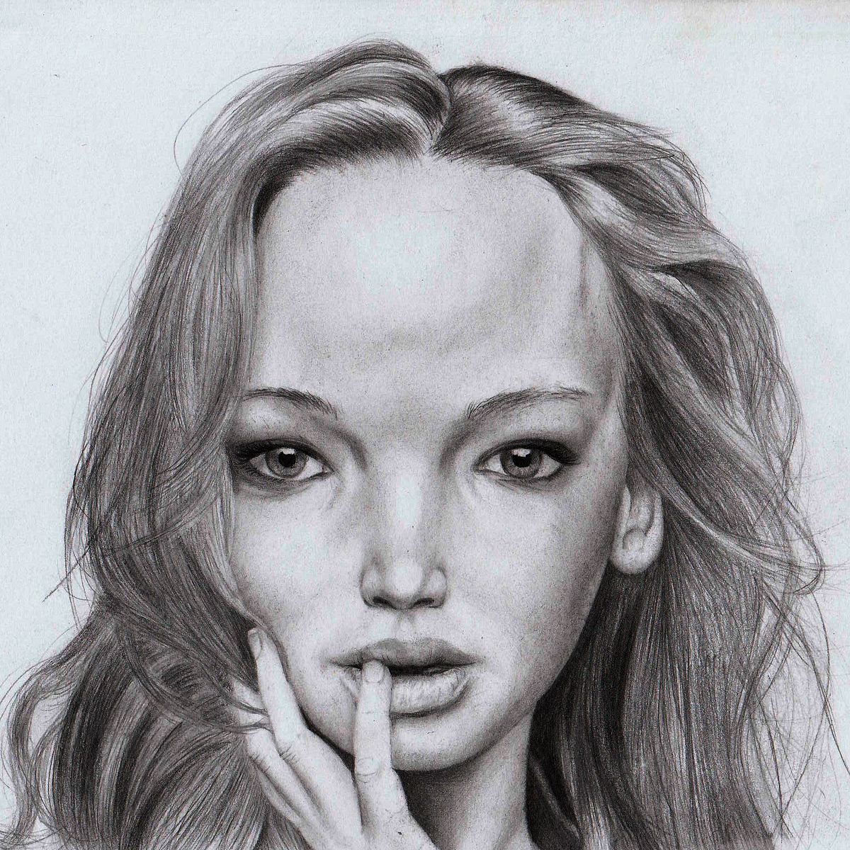 drawing jennifer lawrence