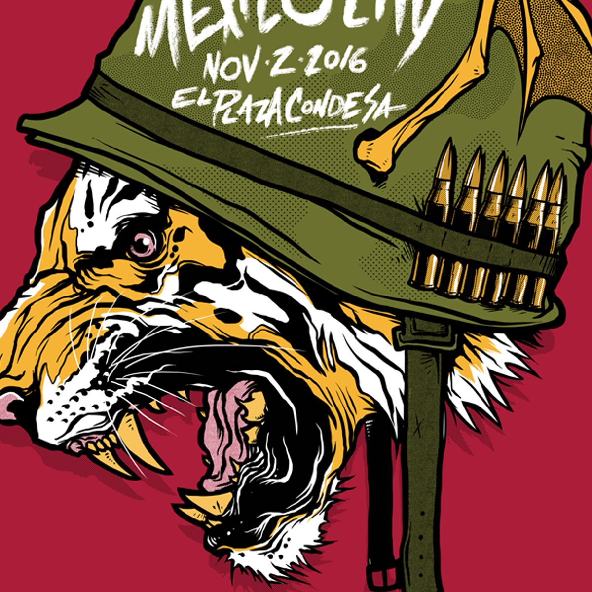 Gig Poster: Tiger Army | Domestika