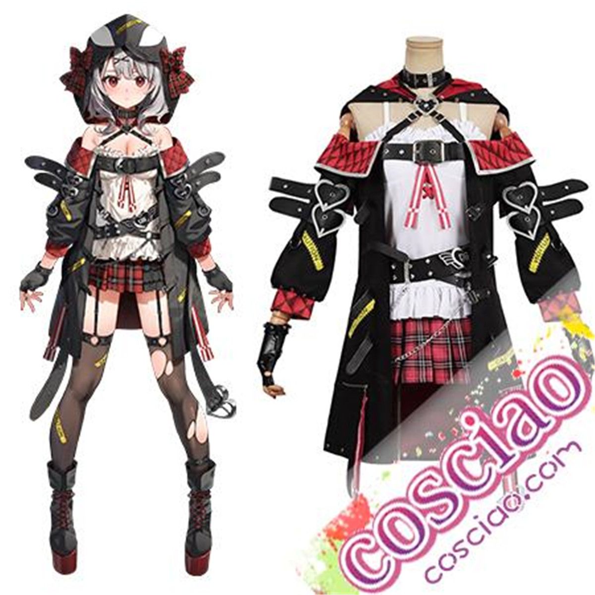 ホロライブ 6期生 沙花叉クロヱ コスプレ衣装 コスプレウィッグ