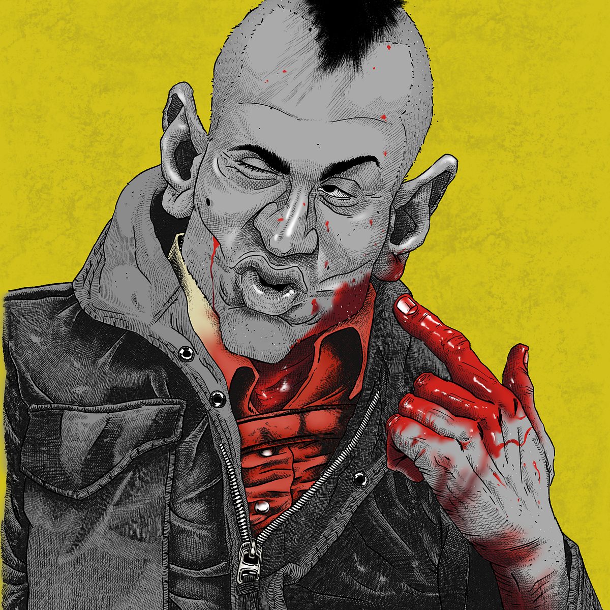 TRAVIS BICKLE - TAXI DRIVER | Domestika