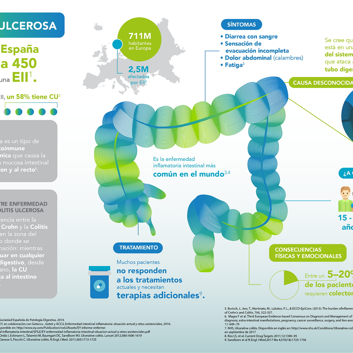 Infografía colitis ulcerosa | Domestika
