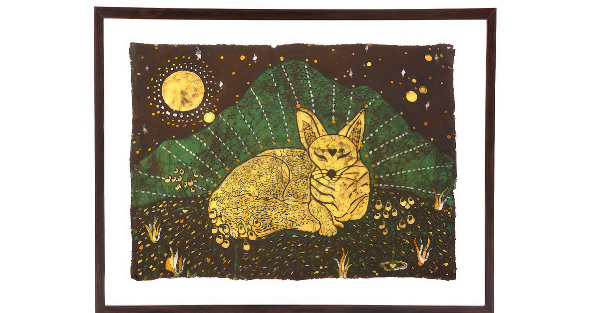 Batik Illustration: Wax-Resist Dyeing