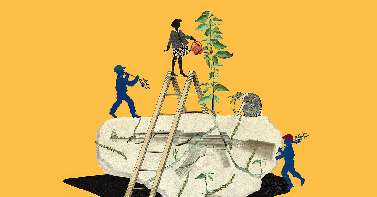Digital Collage for Vintage Editorial Illustration