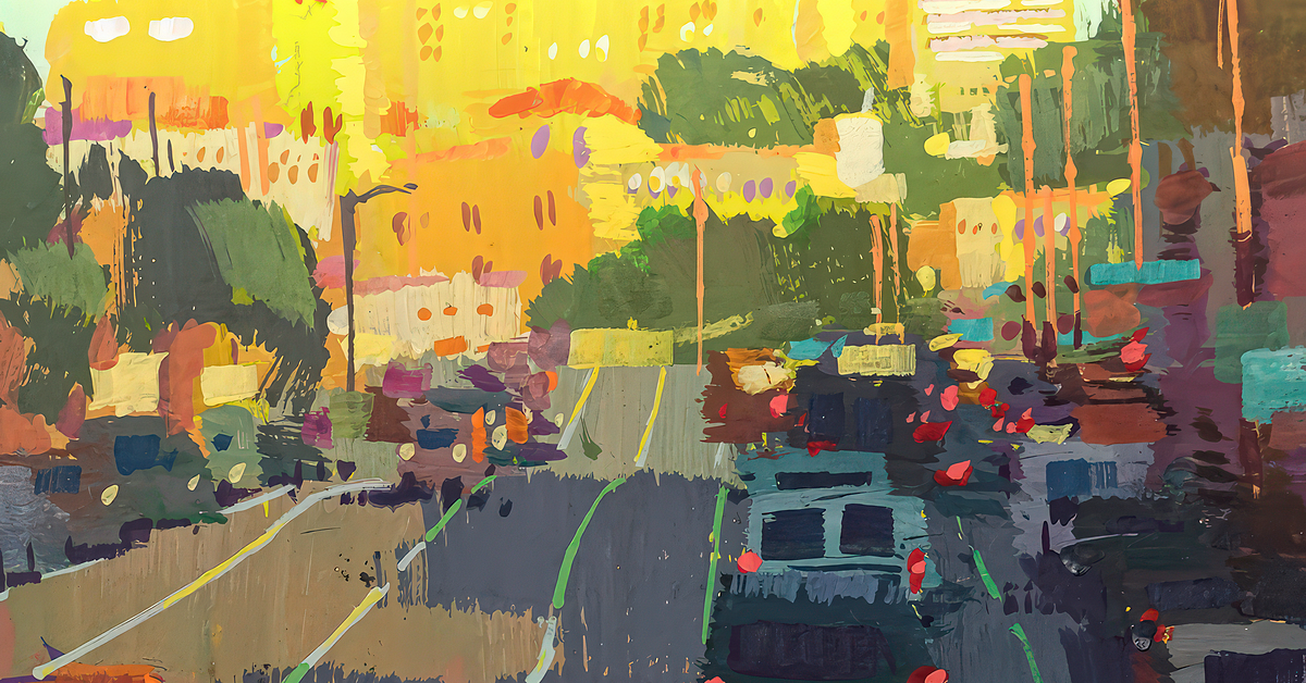 Online course - Gouache Painting of Urban Landscapes (Tommy Kim)