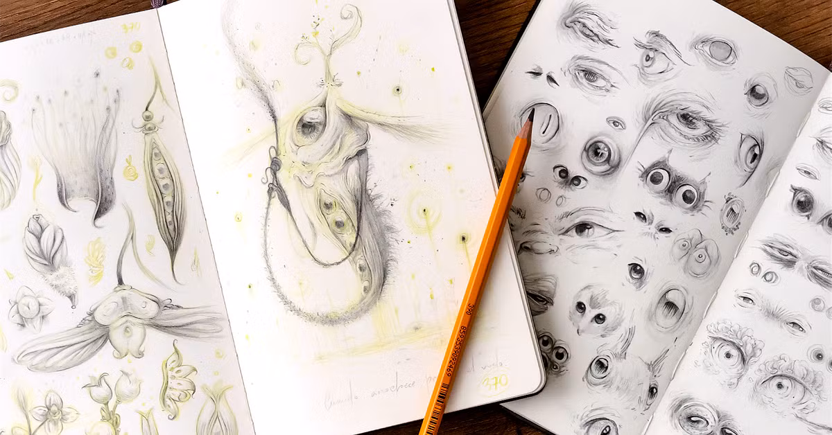 Whimsical Sketchbook: Draw Imaginary Creatures from Nature