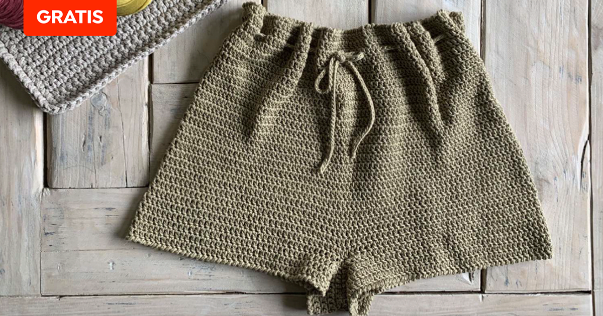 Descarga gratis un patrón crochet de un pantalón top-down