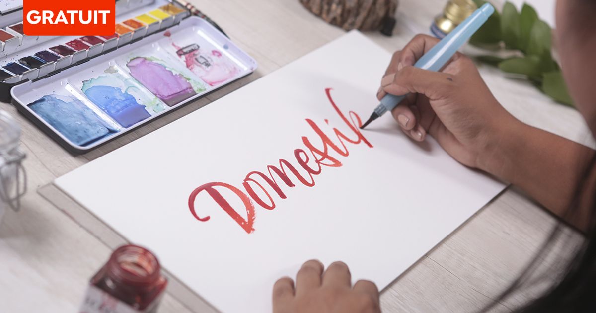 PDF gratuit : exercices de calligraphie au pinceau pour débutants