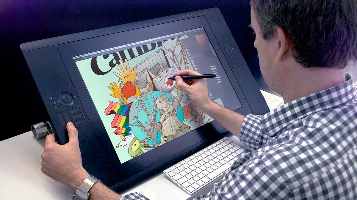 Express illustration for press with Photoshop