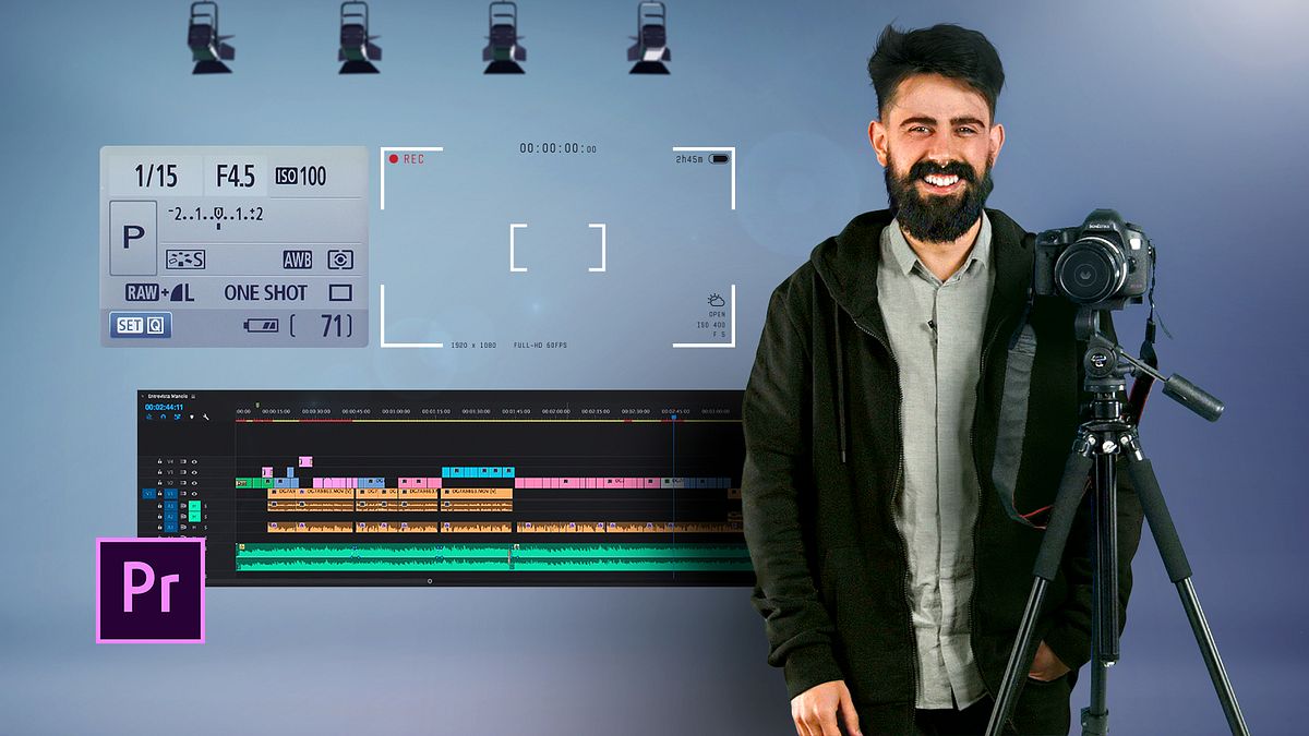 Produção e edição de vídeo com câmera DSLR e Adobe Premiere