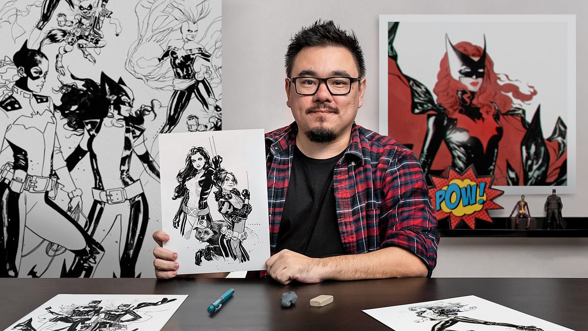 Weibliches Charakterdesign für Comics