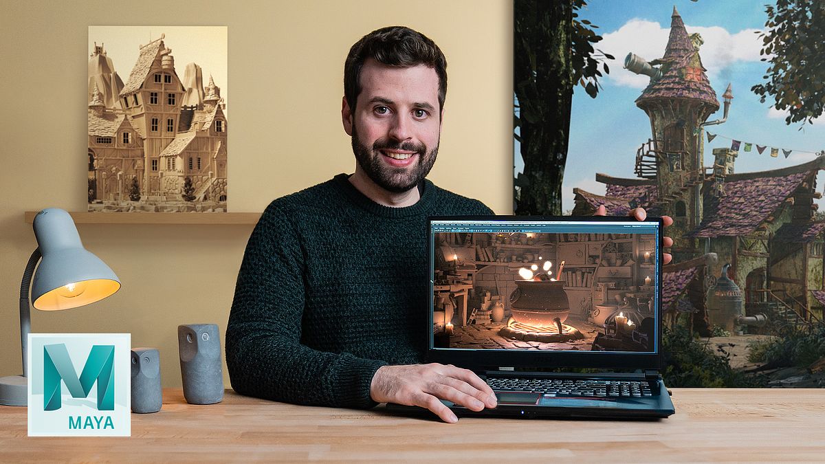 Crearea de scene 3D de la zero în Maya