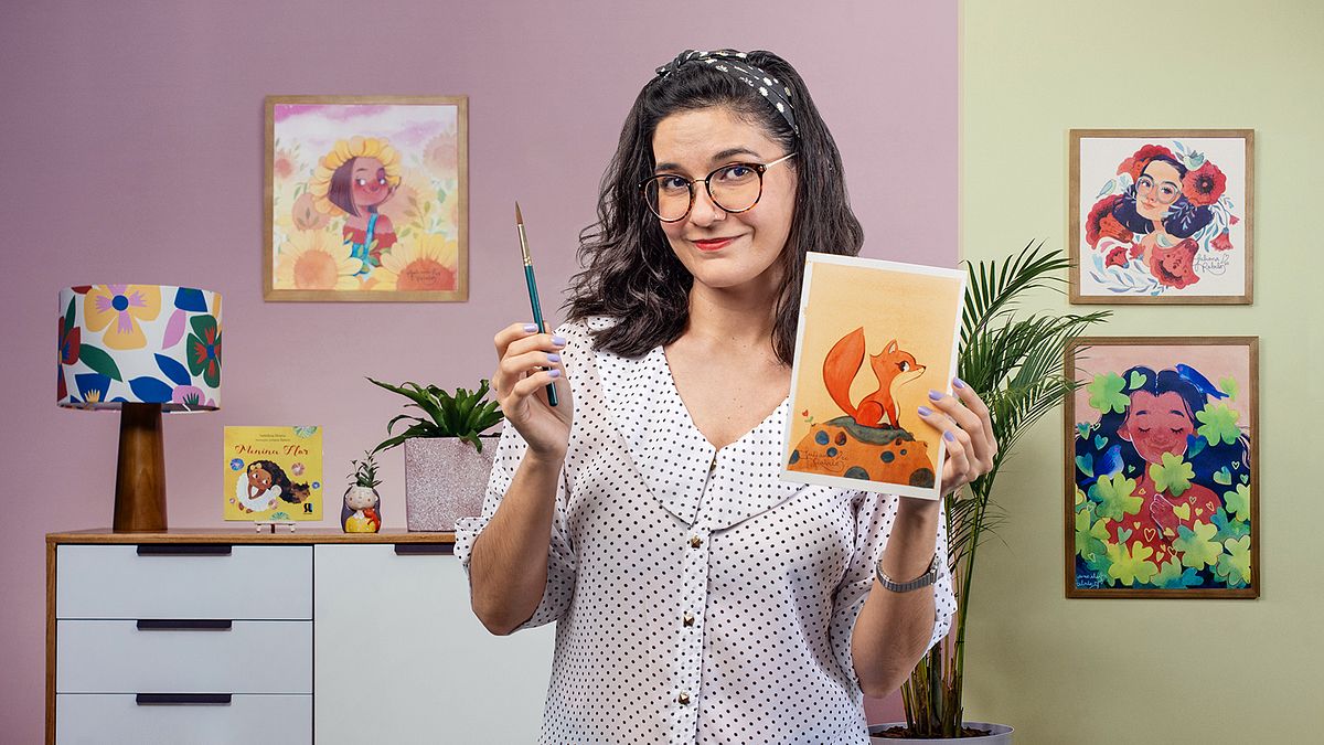 Illustrazione infantile con acquerello