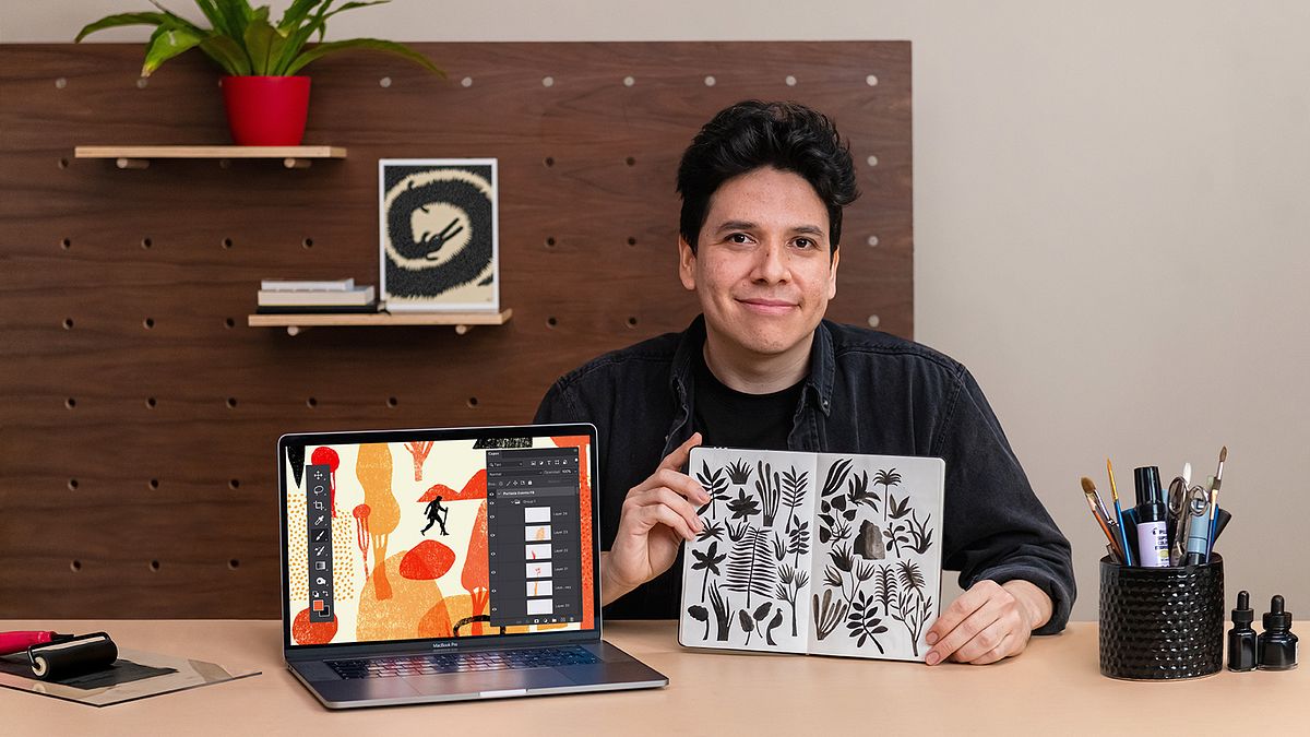 Carnet expérimental pour projets d'illustration