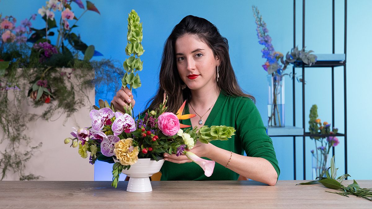 Design e criação de composições florais