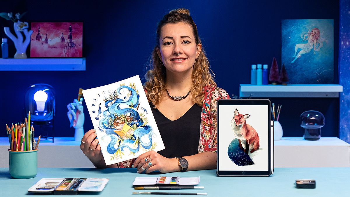 Tecniche ad acquerello per illustrazioni da sogno