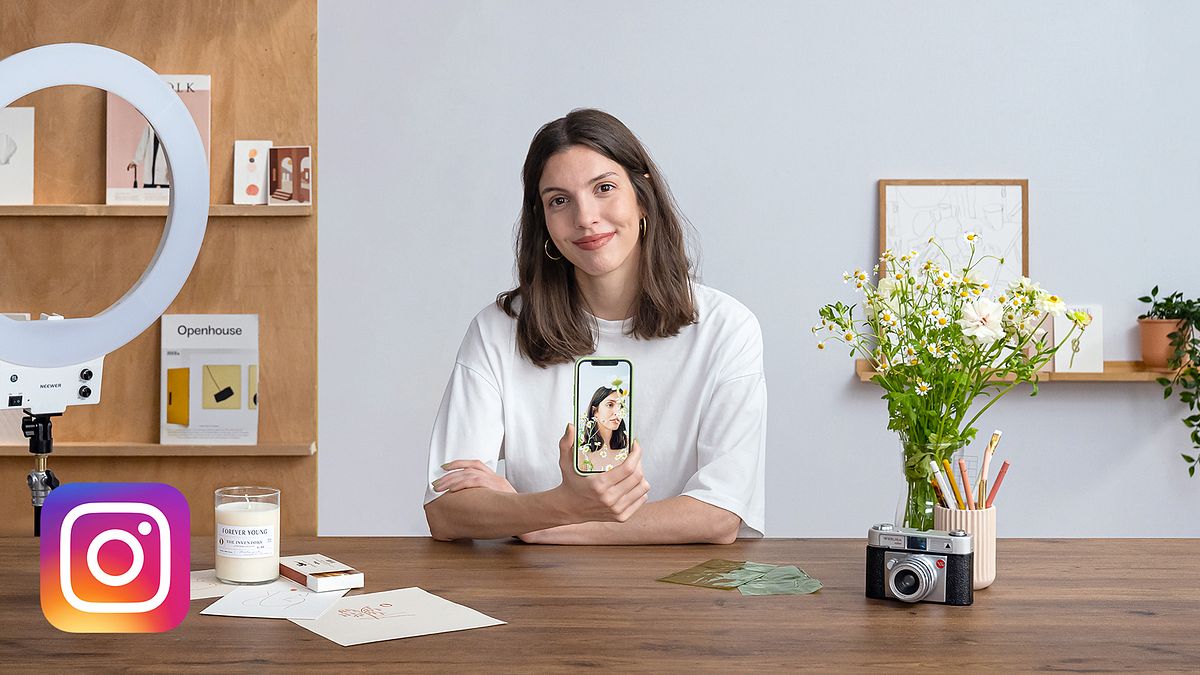 Selfies e vídeo-selfies profissionais para Instagram