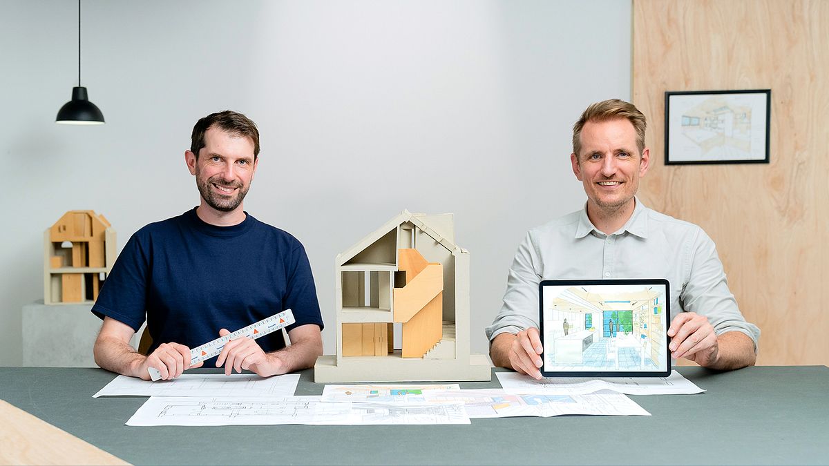 Dessin architectural : perspective à un seul point de fuite